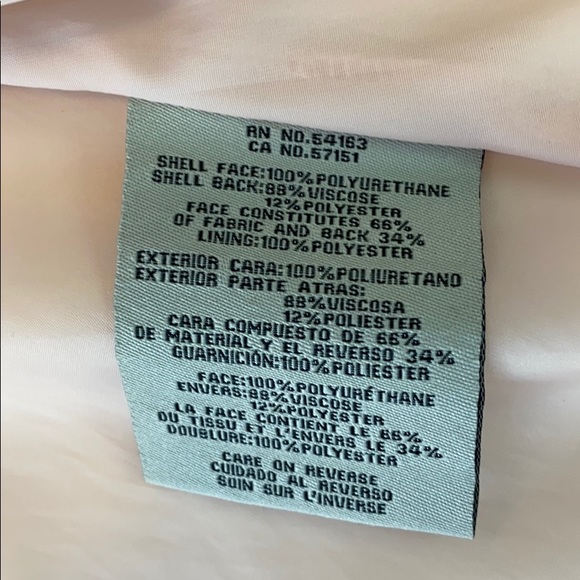 Levi’s blush pink faux leather Moto jacket- large - Picture 6 of 12